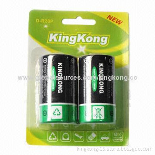 Super Heavy Duty Carbonic Batteries with 1.5V Voltage, (0% Mercury and Cadmium)